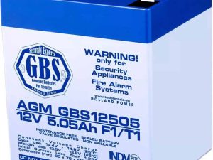 Acumulator 12V 5.05A AGM VRLA TED pentru sisteme de securitate F1 GBS