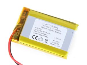 Acumulator Lithium Polymer 06036 980mAh 1S 3.7V fir cu conector JST-BEC 50x34x6mm AKYGA Battery