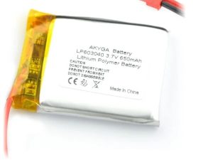 Acumulator Lithium Polymer 06039 650mAh 1S 3.7V fir cu conector JST-BEC 40x30x6mm AKYGA Battery
