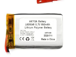 Acumulator Lithium Polymer 12208 850mAh 1S 3.7V conector JST-BEC 48x30x6mm AKYGA Battery