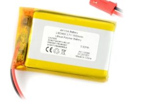 Acumulator Lithium Polymer 12212 1600mAh 1S 3.7V conector JST-BEC 50x34mm AKYGA Battery