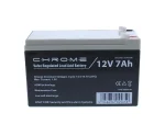 Acumulator plumb acid 12V 7Ah Chrome security terminal T1/F1 BAT-LEADS-12V7AH-CHR