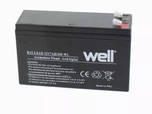 Acumulator plumb acid 12V 7Ah cu borne late Well 151x65x93mm