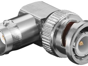Adaptor 90 grade BNC tata - mama BNC contacte aurite Goobay 11345