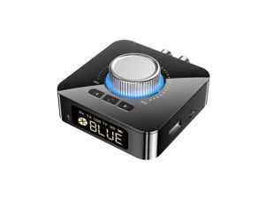 Adaptor audio DIGITAL RX/TX la ANALOGIC 2x RCA +Bluetooth / USB/ Card MicroSD + JACK 3.5 mm + potentiometru volum +telecomanda M