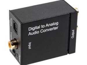 Adaptor audio DIGITAL TOSLINK la ANALOG 2x RCA mama-mama