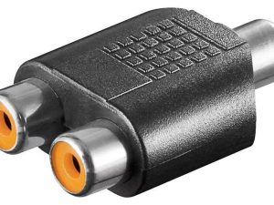 Adaptor audio RCA mama - 2x RCA mama Goobay