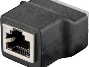 Adaptor bloc terminal cu 8 pini clema la RJ45 mama 8P8C Goobay 76737