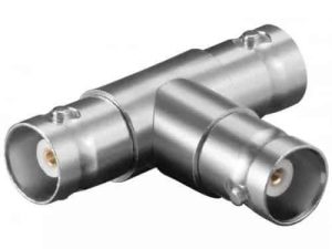 Adaptor BNC la 2x BNC mama T contacte aurite Goobay