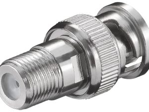 Adaptor BNC tata la F mama Goobay