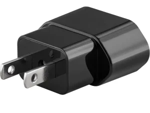 Adaptor calatorie CEE 7/16 Schuko mama la priza SUA /Japonia 2pin 2500W 10A negru