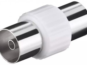 Adaptor Coaxial mama - Coaxial mama plastic Goobay