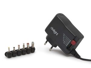 Adaptor de retea universal 1000mA 3V 4.5V 5V 6V 9V 12V CC delight 55056A