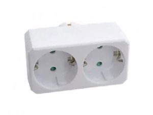 Adaptor distribuitor 2 prize SCHUKO 2x 16A MAX 2300W V-TAC
