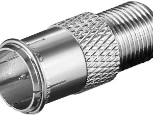 Adaptor F tata-F mama material din cupru Goobay