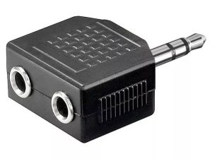 Adaptor Jack 3.5 mm stereo la 2x 3.5 mm stereo mama Goobay