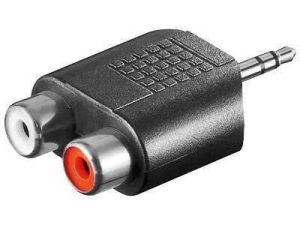 Adaptor Jack 3.5 mm stereo la 2x RCA mama Goobay