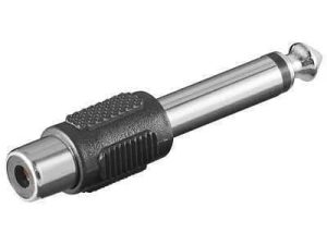 Adaptor Jack 6.35 mm mono la RCA mama Goobay