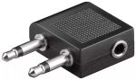 Adaptor Jack de casti 3.5 mm pentru avion Goobay
