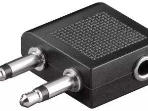 Adaptor Jack de casti 3.5 mm pentru avion Goobay