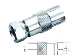 Adaptor mufa tv mama la F tata din cupru Cabletech