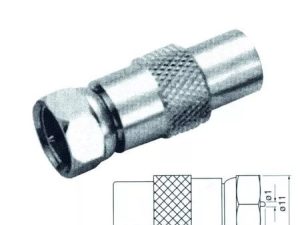 Adaptor mufa tv tata la F tata cupru Cabletech