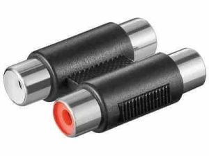 Adaptor prelungire 2x RCA mama la 2x RCA mama Goobay