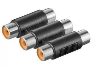 Adaptor prelungire 3x RCA mama la 3x RCA mama Goobay