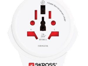 Adaptor priza universal Skross 1.500267 World (Europa Australia China Marea Britanie SUA Japonia Italia Brazilia) la UK cu USB