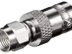 Adaptor SMA tata - BNC mama pini auriti pentru cablu RG 174/U Goobay 11856