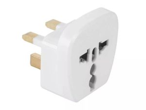 Adaptor tensiune priza UK - UNIVERSAL 13A alb