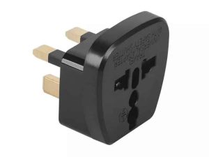 Adaptor tensiune priza UK - UNIVERSAL negru
