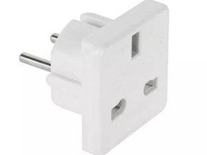 Adaptor tensiune uk alb