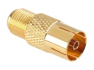 Adaptor tv mama la F mama cupru aurit Cabletech