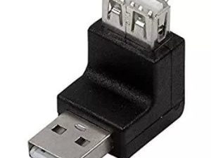 Adaptor USB 2.0 A mufa tata - USB A soclu mama in unghi LOGILINK