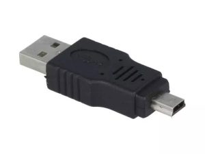 Adaptor USB 2.0 USB A tata - mufa tata USB B mini mufa nichelat VCOM CA412-PB