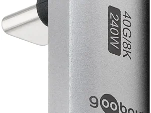 Adaptor USB-C mama - USB-C tata vertical 90 Thunderbolt3/4 Goobay 74442