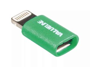 Adaptor USB Lightning tata - micro USB mama verde Valueline