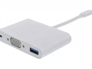 Adaptor USB Type C 3.1 - VGA USB3.0 USB-C PD Well