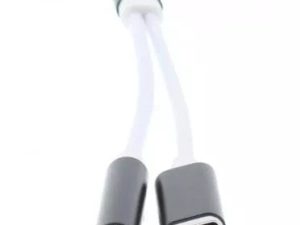 Adaptor USB Type C tata - jack 3.5 mm mama si USB Type C mama 13cm Well