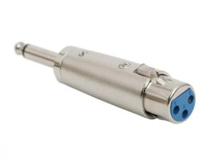 Adaptor XLR JACK soclu XLR – 6.3 mm fisa JACK (mono) 05208