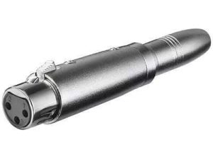 Adaptor XLR mama la Jack 6.35 mm mono mama Goobay