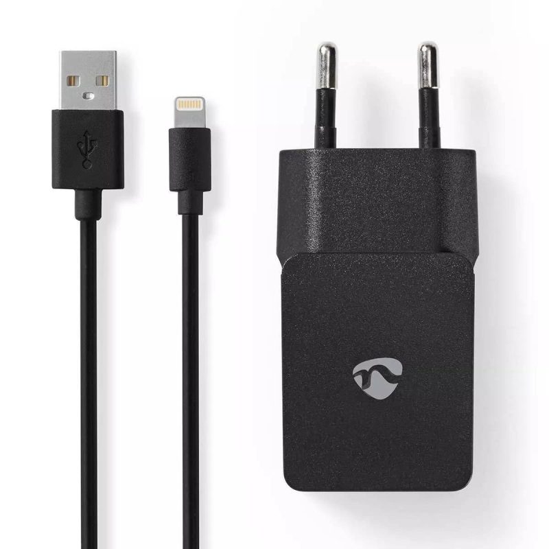 alimentator-110-240v-usb-x1-iesire-24a-negru-cablu-lighting-inclus-certificat-mfi-nedis