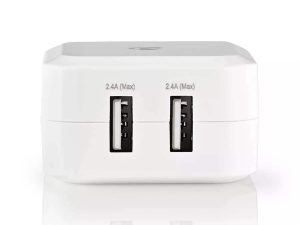 Alimentator 110-240V - USB x2 iesiri 4.2A alb NEDIS