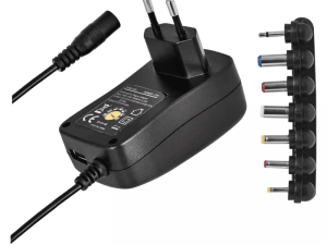 Alimentator AC/DC 3-4.5-5-6-7.5-9-12 V 2250mA 8 mufe USB 3.5mm 2.35x0.75 3.0x1.0 3.5x1.35 4.0x1.7 5.0x2.1 5.5x2.5 mm Emos N3113