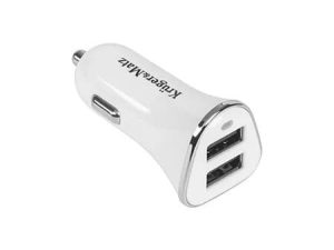 Alimentator auto dual USB 2.4A alb Kruger&Matz