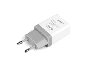 Alimentator Incarcator retea 230V la 1x USB 1A Alb GF-U1 blister Golf