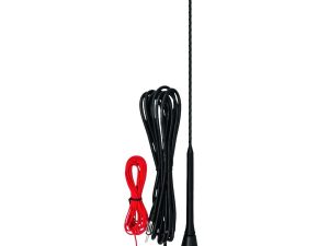 Antena auto cu amplificare 40cm Golf fixa cu talpa ovala 4CARS