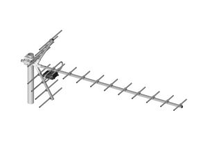 Antena directionala tip Yagi 19 DVB-T + analogice 21 - 60 474-862MHz 16dB polarizare orizontala verticala
