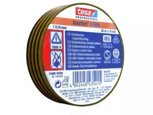 Banda 20m izolatoare TESAFLEX galben/verde